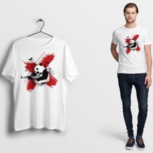 Panda Pulp Fiction T Shirt Movie Poster Tarantino 90s Cult Film Cool Gift Tee