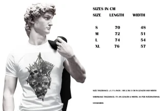 Demon Skulls Mens T-Shirt gothic rock skull goth skeleton alternative biker Kings Monarchy — alternate view