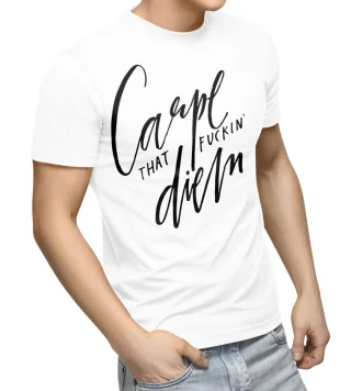 Carpe Diem Motivational Shirt, Carpe Diem Seize the Day Shirt, Just Be Happy Positivity Shirt, Live the Moment Shirt, Robin Williams Shirt — alternate view