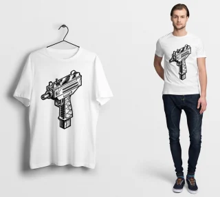 Uzi Very Rare Uzi Japan T Shirt Machine Gun Uk S M L XL XXL Gamer