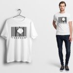 Freedom Barcode Over Fear Shirt, Freedom T-Shirt, Motivational Shirt, American Veteran Shirt, Independence Day Outfit, Fourth Of July Tee