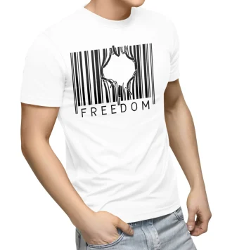 Freedom Barcode Over Fear Shirt, Freedom T-Shirt, Motivational Shirt, American Veteran Shirt, Independence Day Outfit, Fourth Of July Tee — alternate view