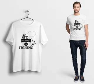Fishing Funny T-Shirt Gift Fish Shirt Top Mens Tee Carp Fisherman Shirts Angling Weird Present Rod Men's Idea Birthday All — alternate view