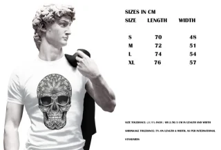 Mandala Skull Shirt, Skull Print, Skull Tshirt, Skulls T-Shirts, Graphic Tees, Mens Tshirt, Skull Print, Funny Tshirts — alternate view
