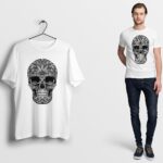 Mandala Skull Shirt, Skull Print, Skull Tshirt, Skulls T-Shirts, Graphic Tees, Mens Tshirt, Skull Print, Funny Tshirts