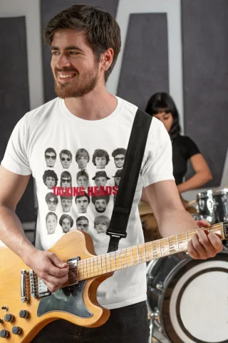 Talking Heads Once In A Lifetime Cover Vinyl Punk Rock T Shirt Meme Gift Funny Vintage Style Unisex Gamer Music Top Mens Womens Tee — alternate view