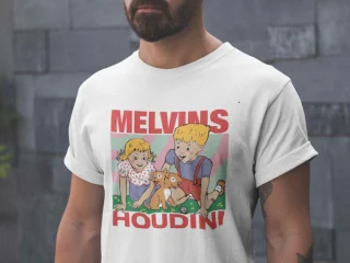 Melvins Houdini Album Black Unisex T-shirt, Metal Punk Rock Band Shirt, Music Band Shirt