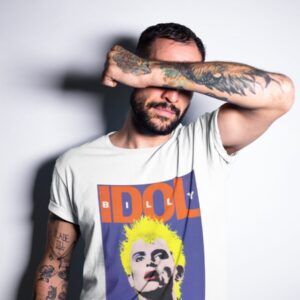 Billy Idol Pose Rock and Roll Musican T-Shirt Retro Music Speed