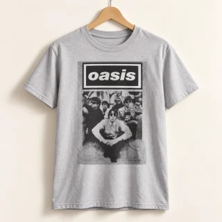 Oasis Monochrome Band Graphic T-Shirt