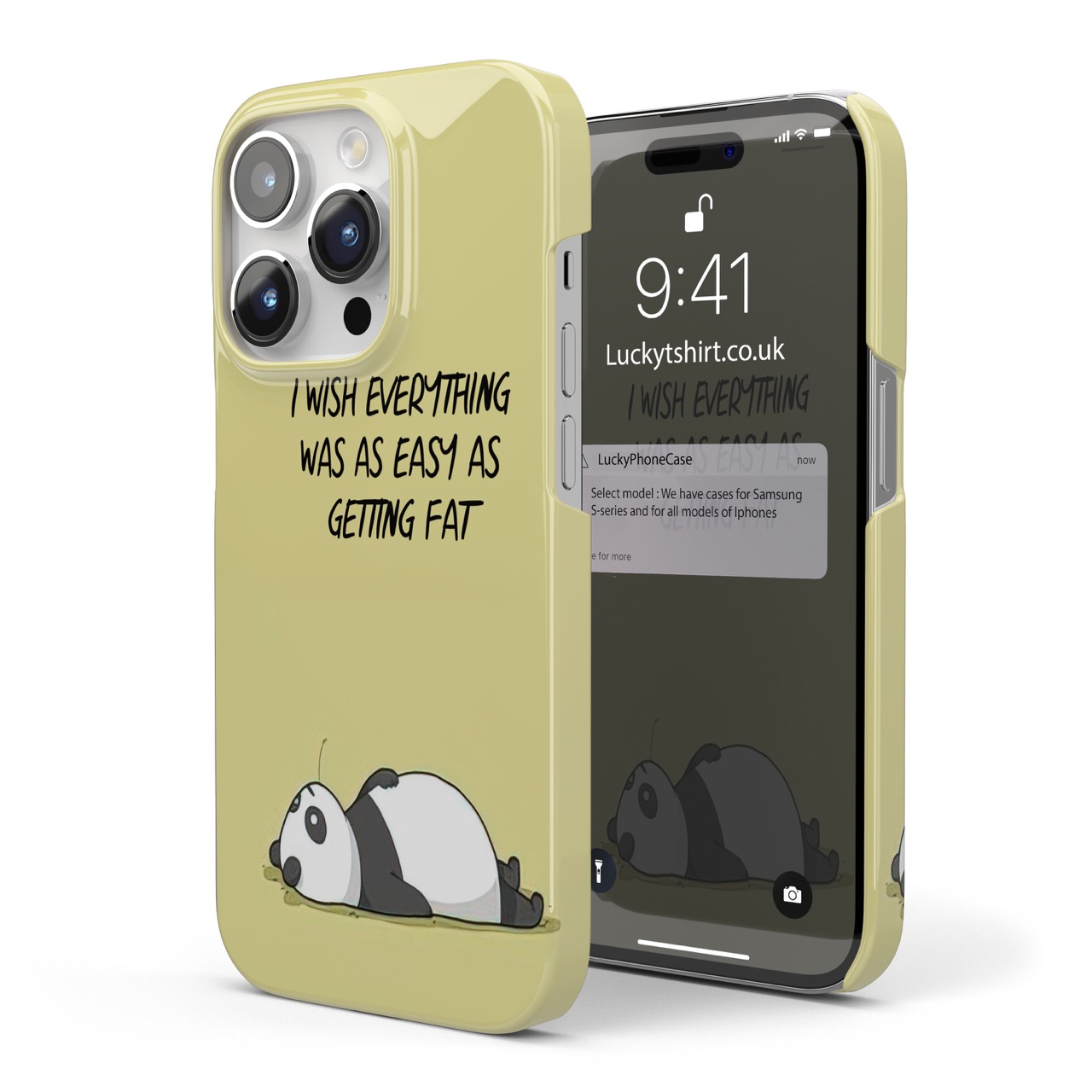 Panda Black White Phone Case