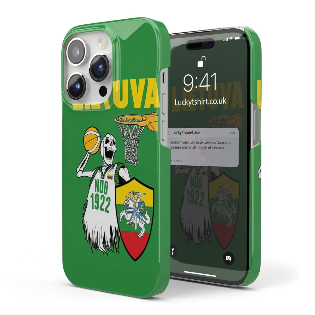 Lithuania Flag Basketball Phone Case
