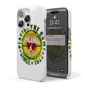 Lithuania Flag Basketball Phone Case