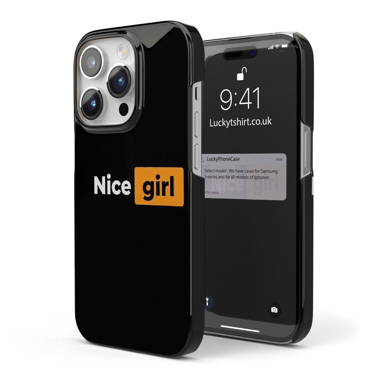 Nice Girl Black Phone Case