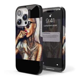 Psycho Beauty Women Sexy Tattoo Phone Case