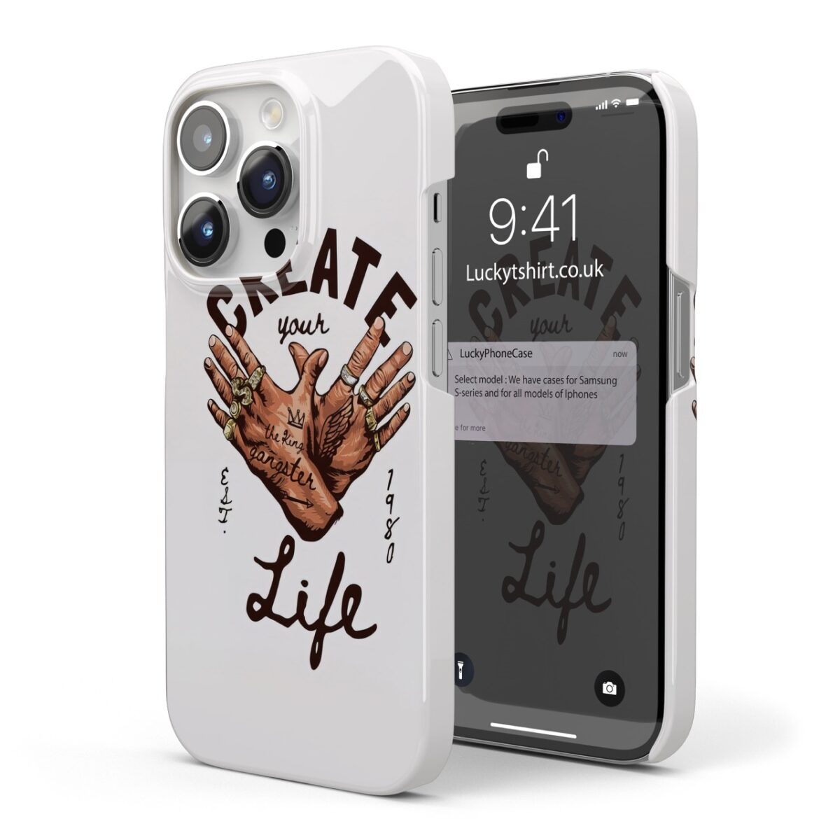 Create Your Life Hand Phone Case