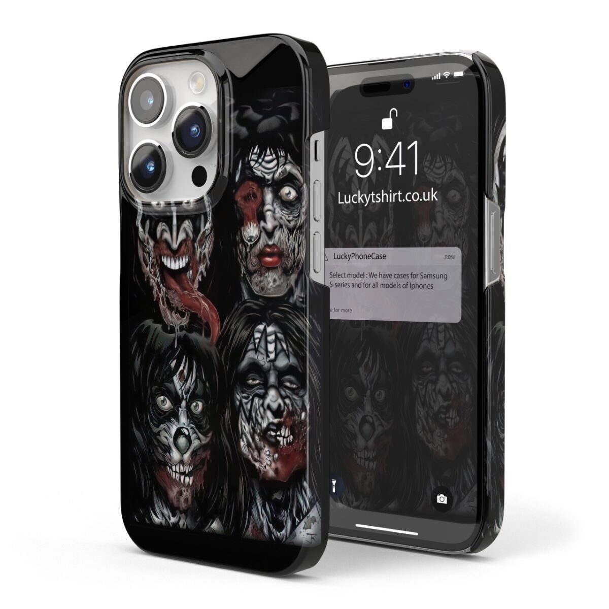 Skull Skeleton Zombie Kiss Rock Phone Case