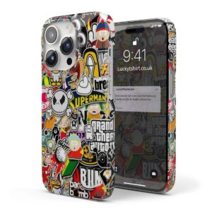 Graffiti Pop Art Funky Cool Labels Phone Case