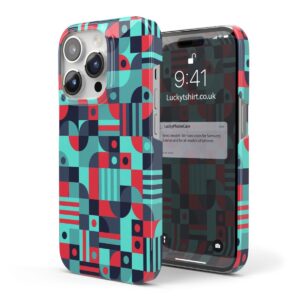 Geometry Pattern Blue Phone Case