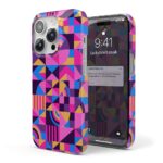 Geometry Pattern Pink Phone Case