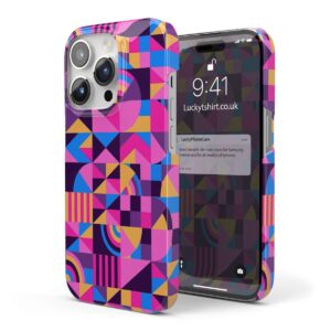 Geometry Pattern Pink Phone Case