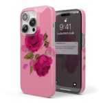 Pink Rose Pattern Phone Case