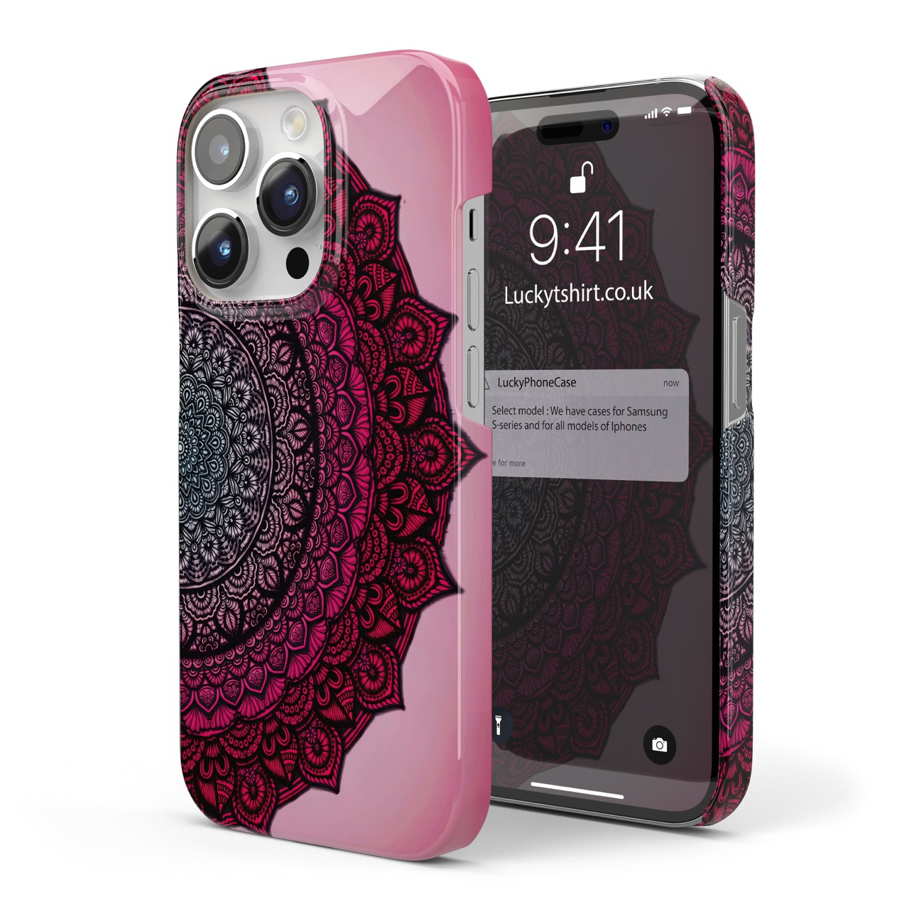 Mandala Geometric Pattern Pink Phone Case