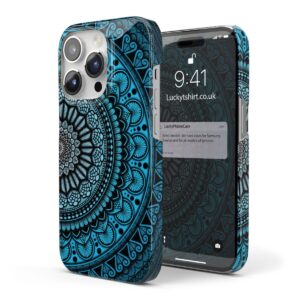 Mandala Geometric Pattern Blue Phone Case