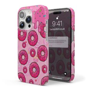 Love Donuts PInk Cartoon Phone Case