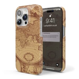 World Map Vintage Phone Case