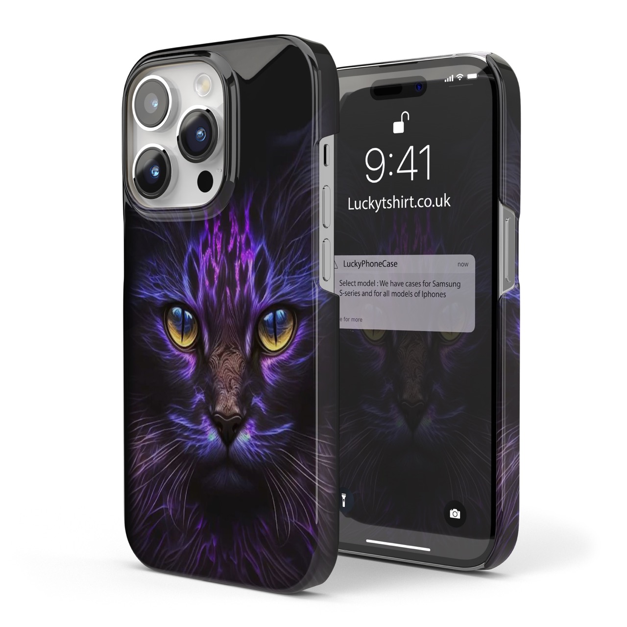 Colorful Witch Cat Phone Case