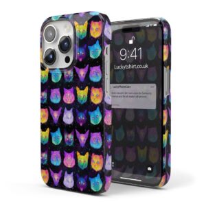 Colorful Witch Cat Phone Case