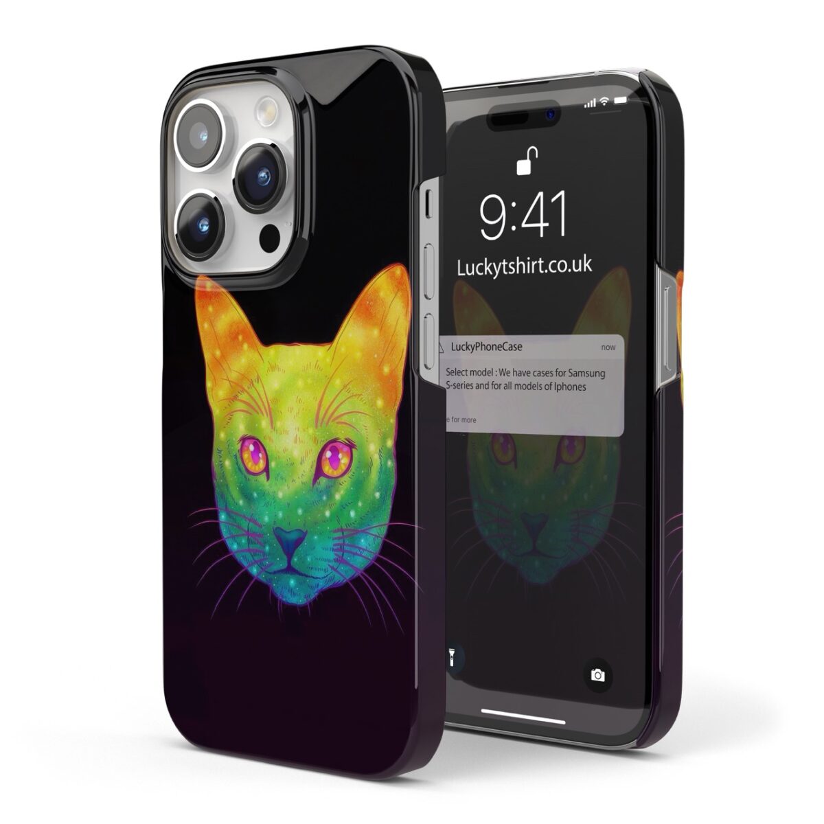 Colorful Witch Cat Phone Case