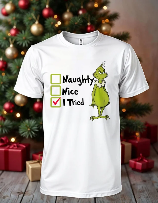 Grinch  TShirt Christmas Santa  Xmas