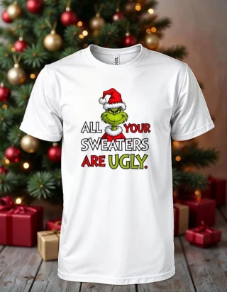 Grinch TShirt Ugly Sweaters Christmas Santa