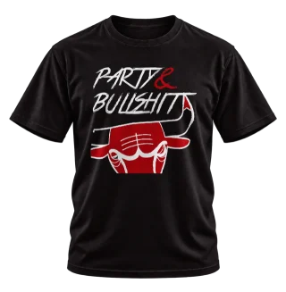 Party & Bullshit Basketball Graphic T-Shirt — alternate view