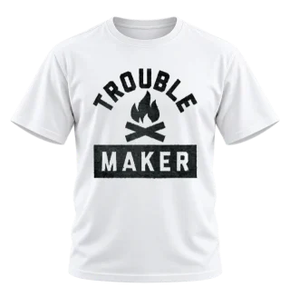 Trouble Maker Slogan T-Shirt