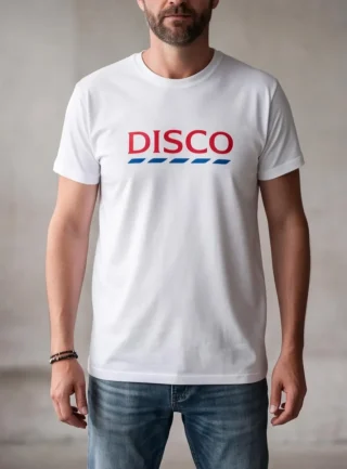 Disco Retro Slogan T-Shirt — alternate view
