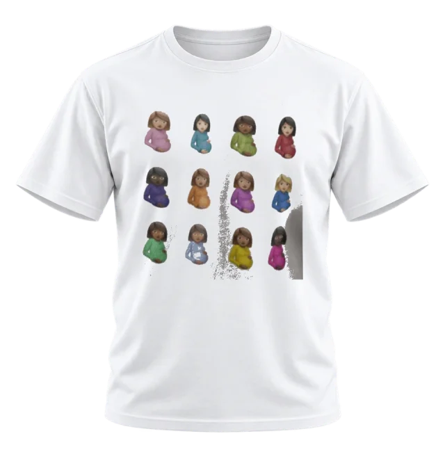 Pregnancy Emoji Grid Graphic T-Shirt