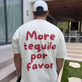 More Tequila Por Favor Back Print T-Shirt — alternate view