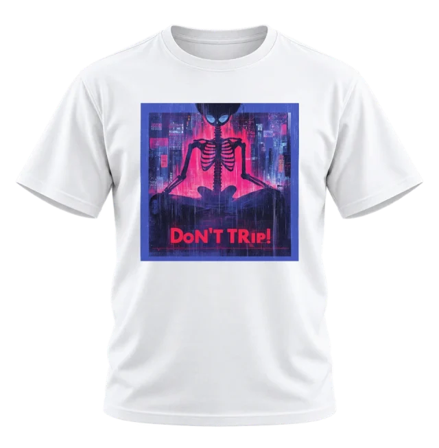Don’t Trip Alien Skeleton Graphic T-Shirt