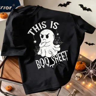 This Is Boo Sheet Ghost Halloween T-Shirt — alternate view