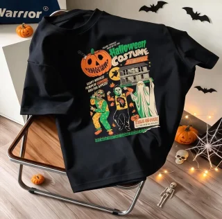 Halloween Costume Party Retro T-Shirt — alternate view