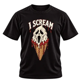 I Scream Ghost Ice Cream Halloween T-Shirt