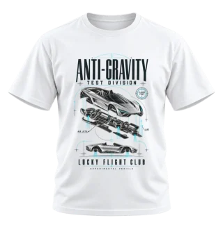 Anti-Gravity Test Division Car Graphic T-Shirt