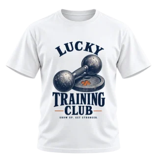 Lucky Training Club Vintage Dumbbell T-Shirt