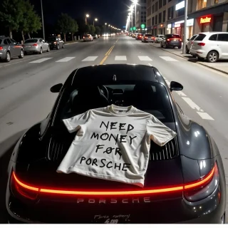 Personalised Need Money For T-Shirt — Your Own Text — alternate view